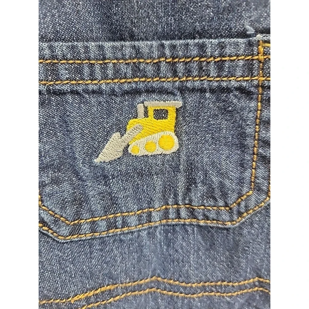 Carter's Blue Denim Embroidered‎ Bib Overalls - Size 18 months